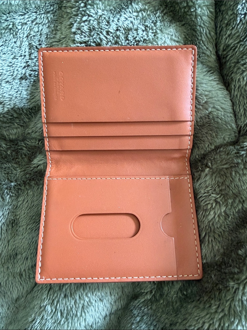 Goyard Brown & Tan Patterned Card Holder - Picture 2 of 3